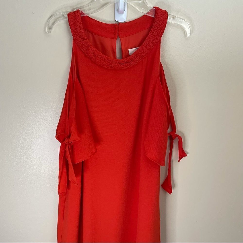 Entro | Dress/ orange/ cold shoulder - Picture 3 of 15